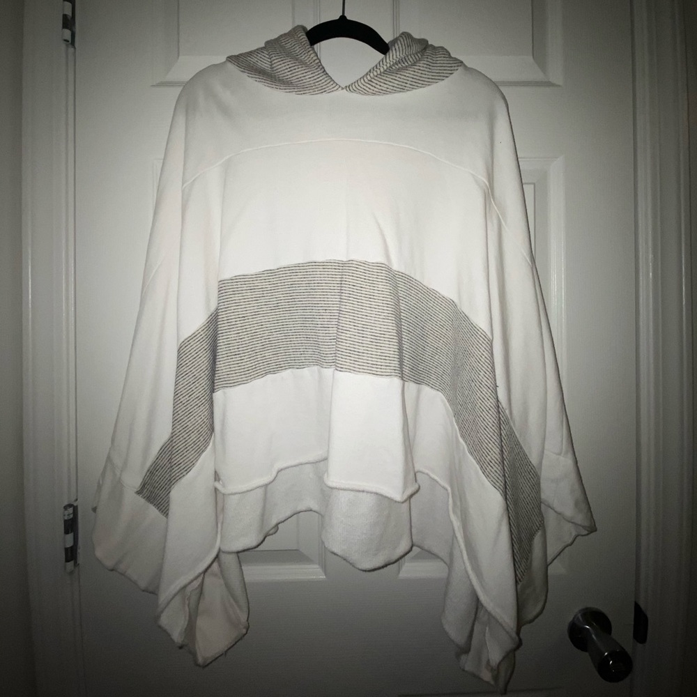 Free People hooded poncho/sweatshirt